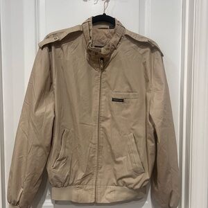 Members Only Tan Bomber Jacket